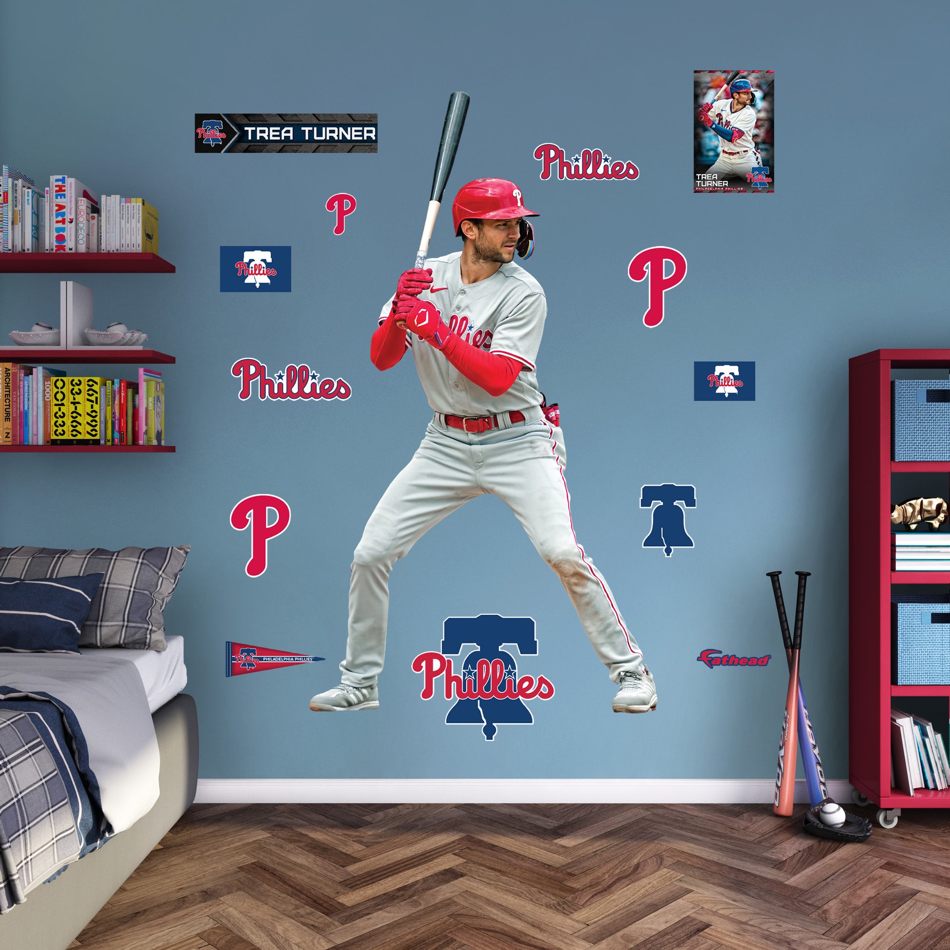 Philadelphia Phillies: Trea Turner 2023 - Officially Licensed MLB Remo –  Fathead
