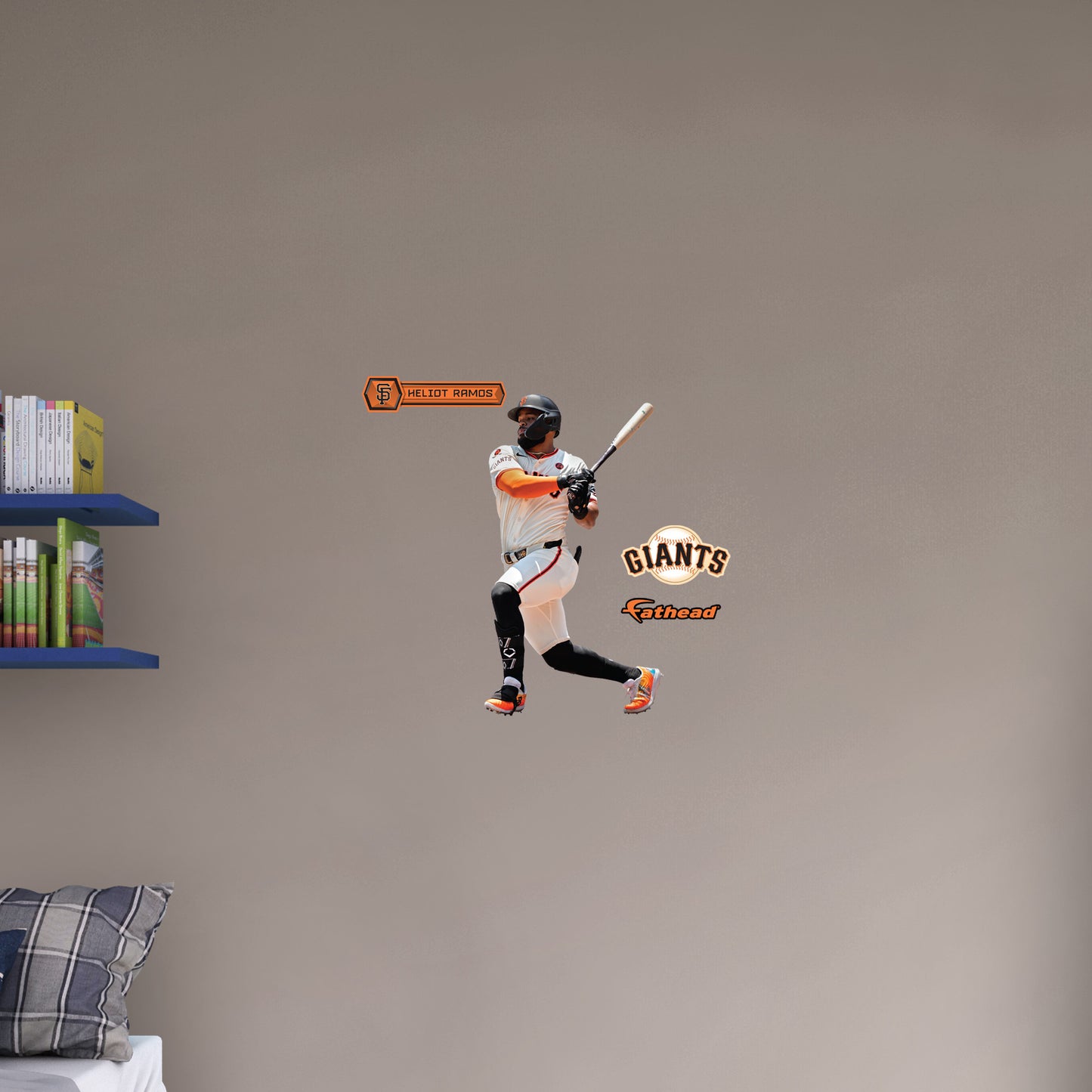 Heliot Ramos - RealBig Collection - Official MLB - San Francisco Giants - Reusable Vinyl Wall Decals