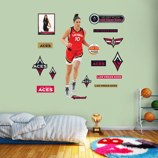Las Vegas Aces: Kelsey Plum 2023        - Officially Licensed WNBA Removable     Adhesive Decal