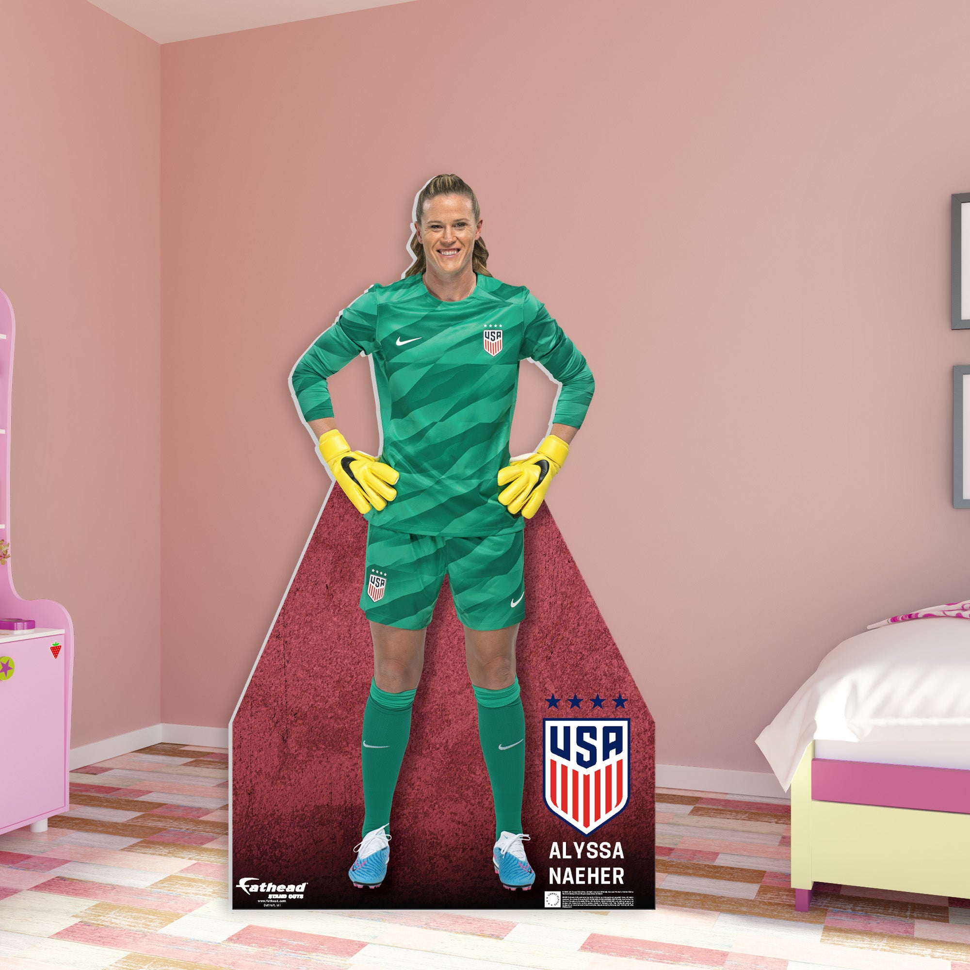 Alyssa Naeher Life Size Foam Core Cutout Officially Licensed USWNT S Alyssa naeher life size foam core cutout officially licensed uswnt s
