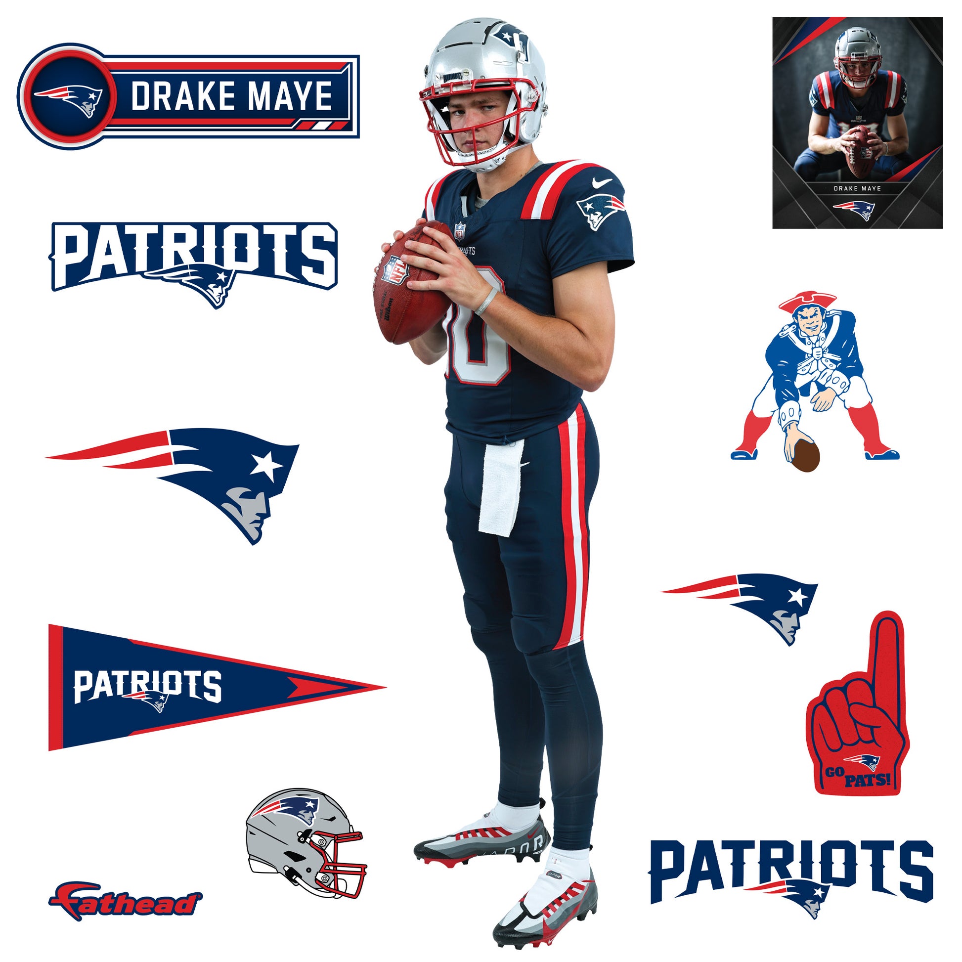 Life-Size Athlete +11 Decals  (22"W x 78"H) 