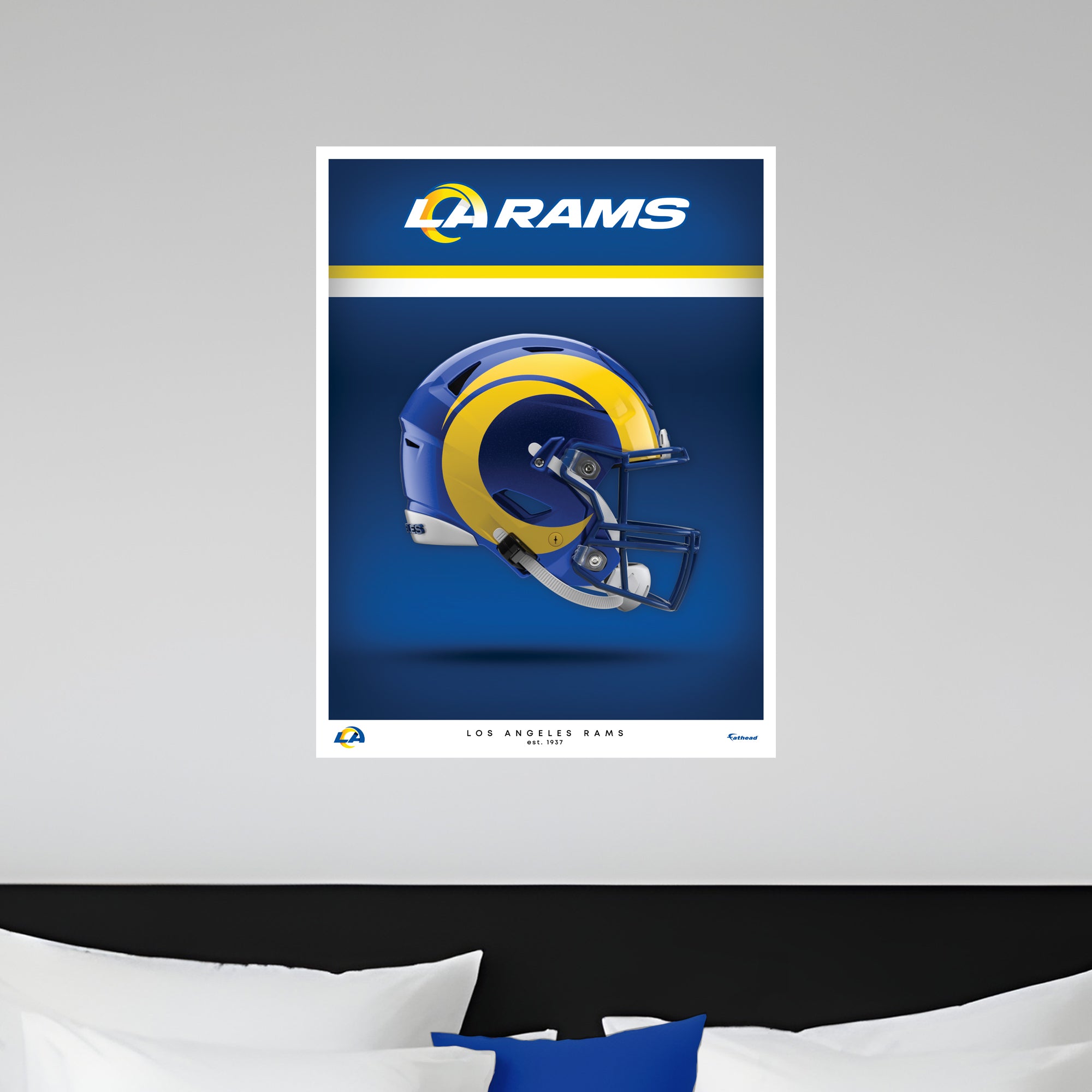 Los Angeles Rams - Helmet Series - Peel & Stick Poster - Official NFL ...