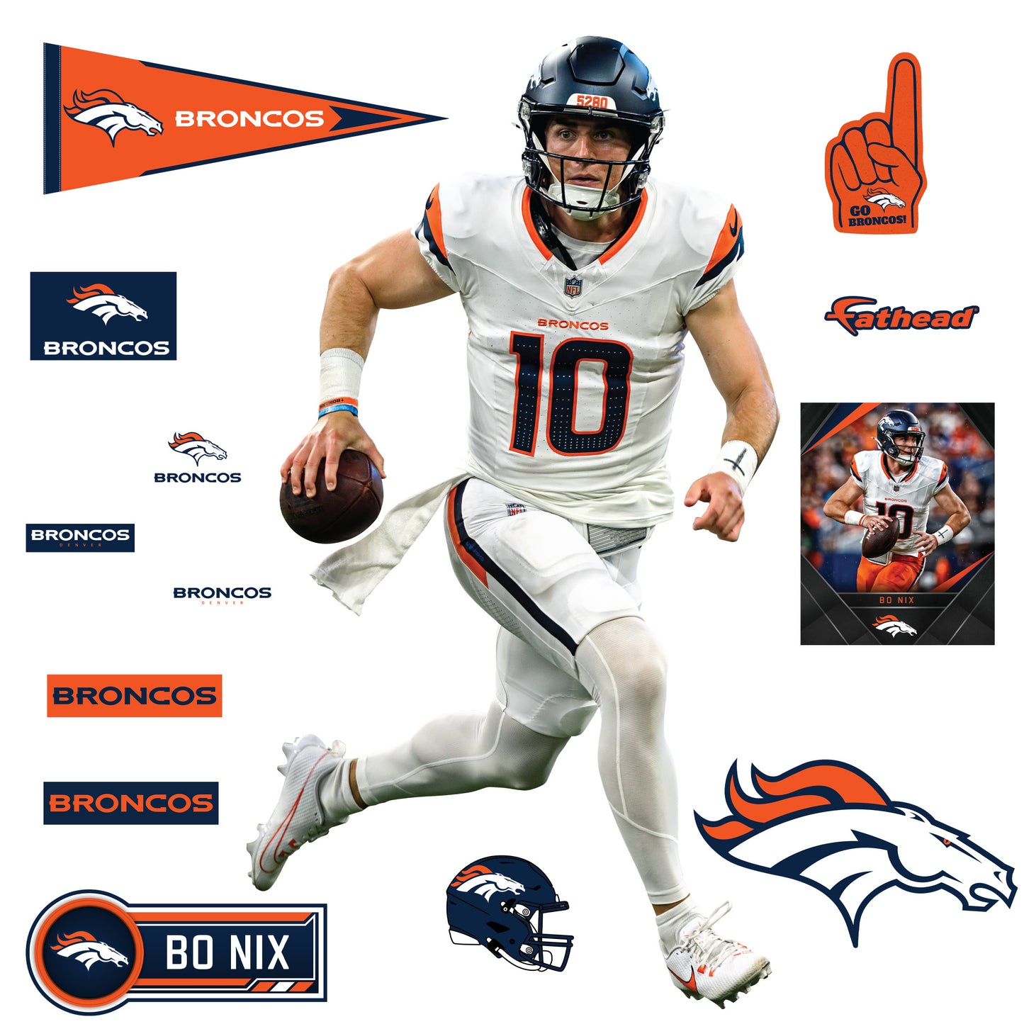 Life-Size Athlete +14 Decals  (43"W x 78"H) 