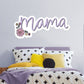 Mama Purple Floral        - Officially Licensed Big Moods Removable     Adhesive Decal
