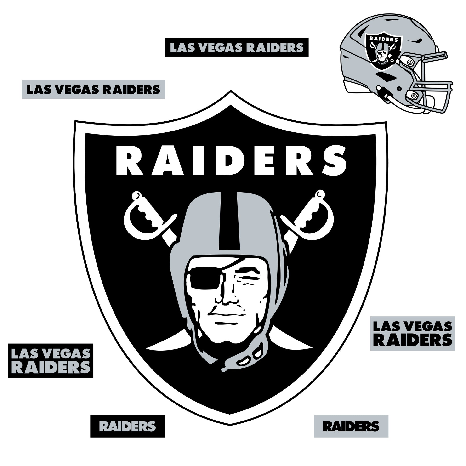 Las Vegas Raiders Logo Removable Wall Decal
