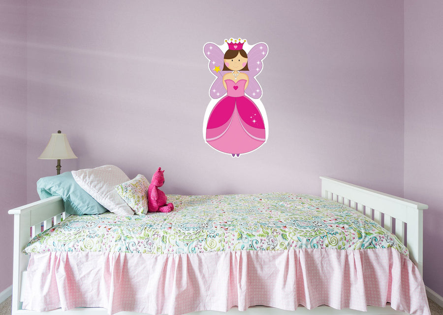 Nursery: Nursery Pink Fairy Icon        -   Removable     Adhesive Decal