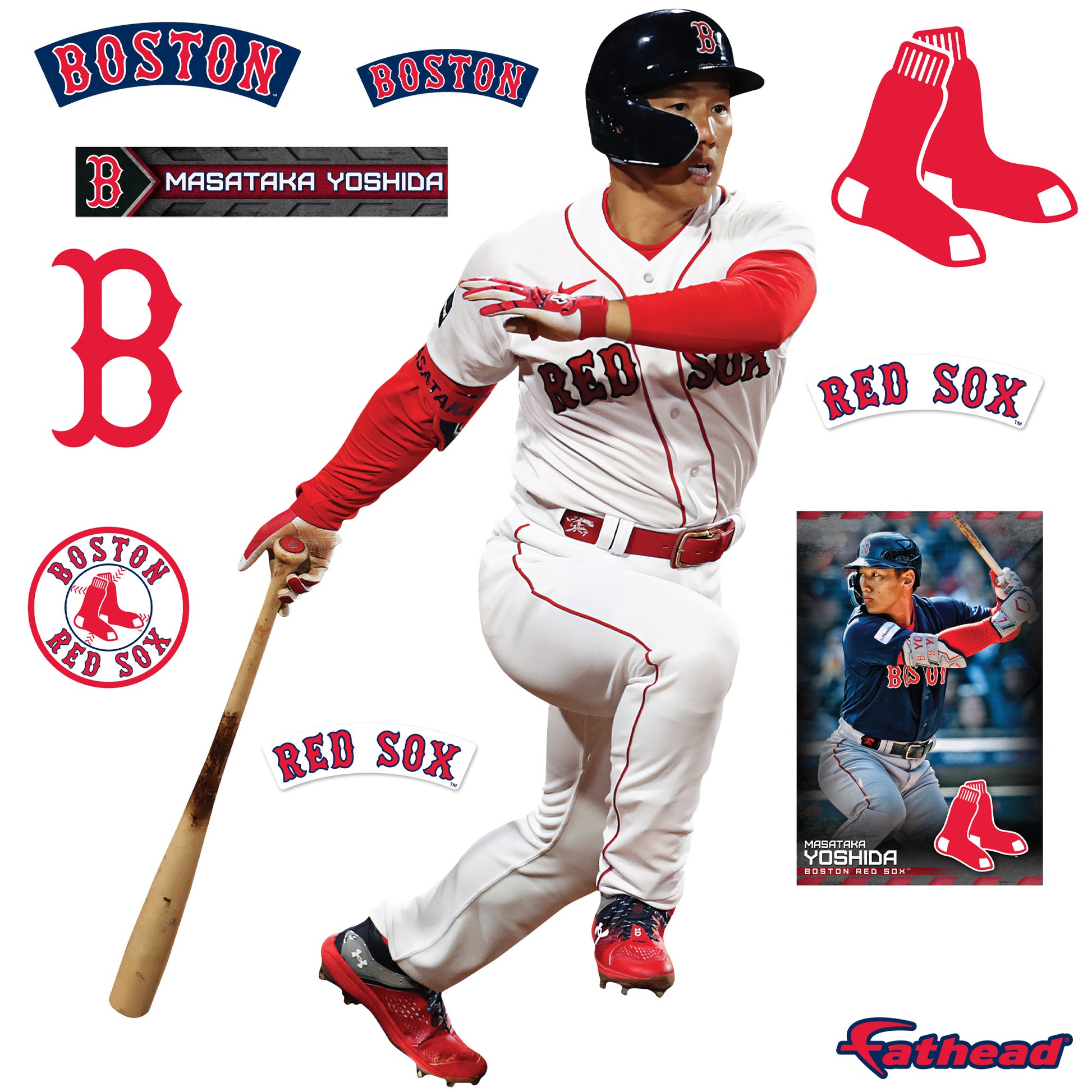 Boston Red Sox: Masataka Yoshida 2023 - Officially Licensed MLB Remova –  Fathead