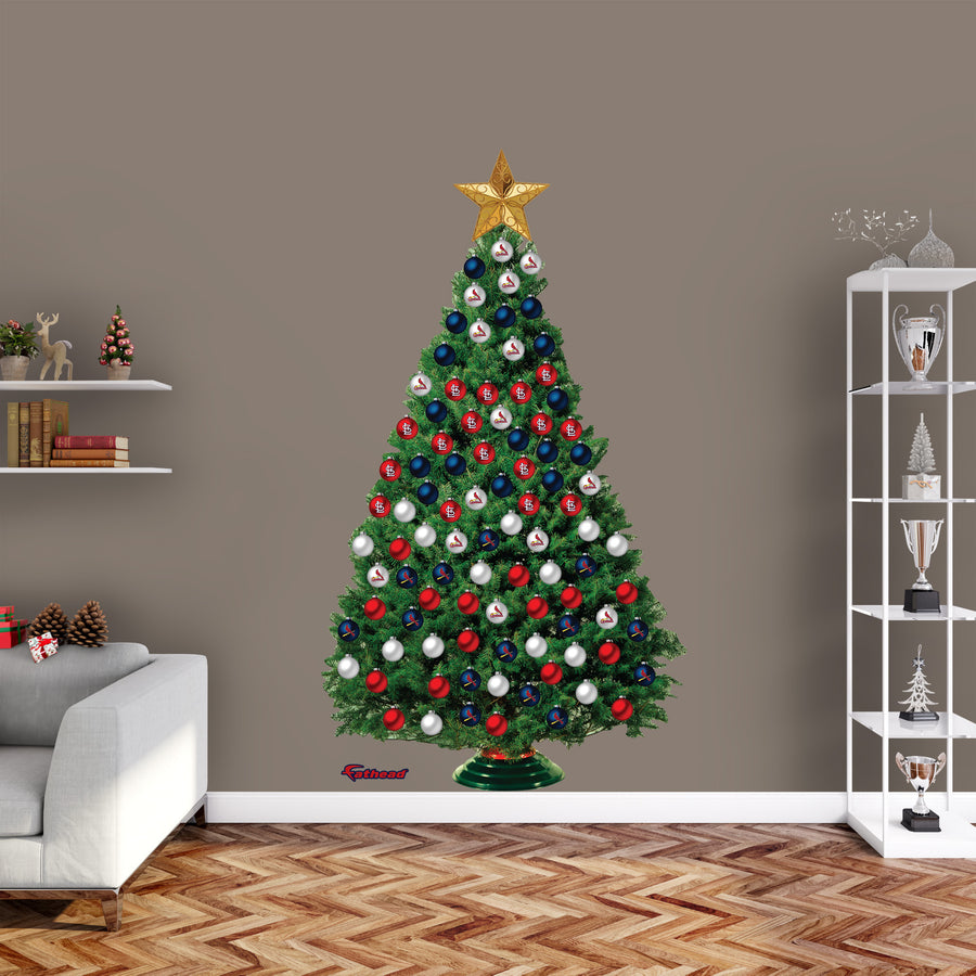St. Louis Cardinals - Decorate Your Own Christmas Tree - Official MLB - Reusable Vinyl Wall Decals