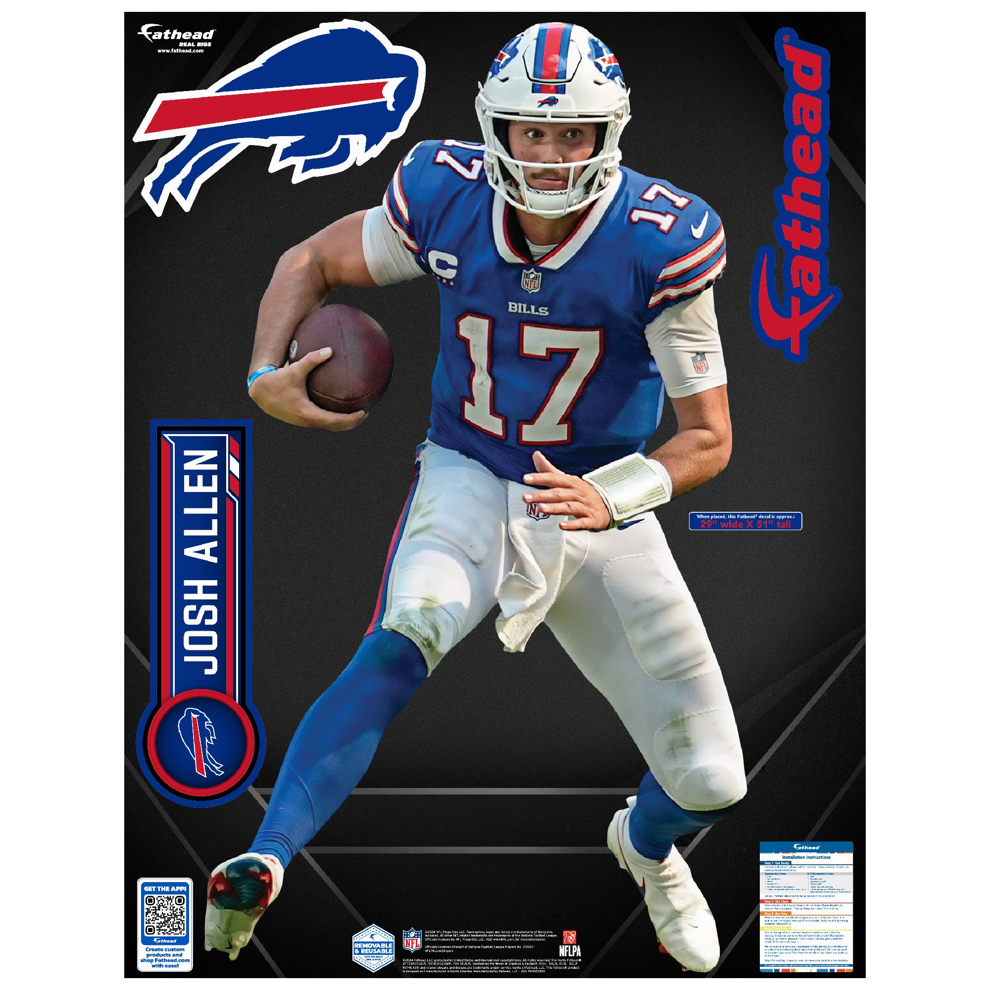 Josh Allen - Realbig Juke Collection - Official NFL - Buffalo Bills ...