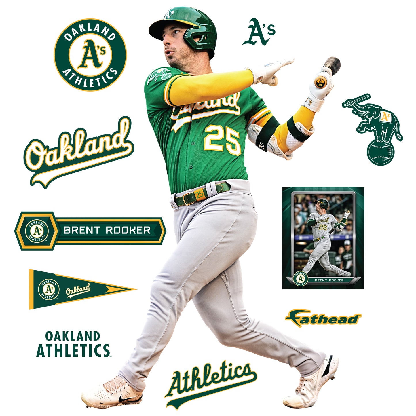 Life-Size Athlete +10 Decals  (50"W x 78"H) 