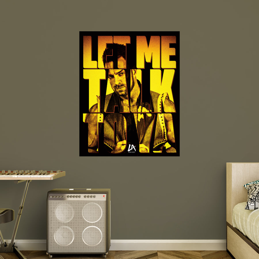 LA Knight - 'Let Me Talk To Ya' - Peel & Stick Poster - Official WWE - Reusable Vinyl Wall Decal