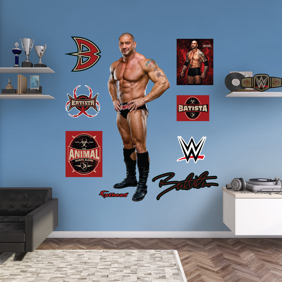 Batista - RealBig Collection - Official WWE - Reusable Vinyl Wall Decals