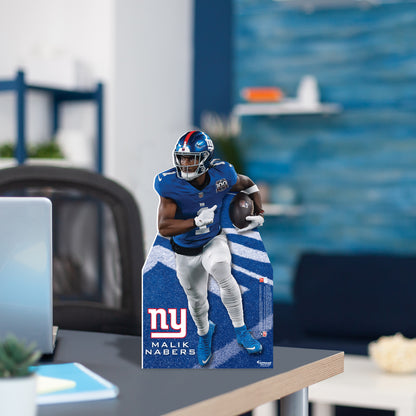 Malik Nabers - Mini Stand Out - Official NFL - New York Giants - Cardstock Cutout