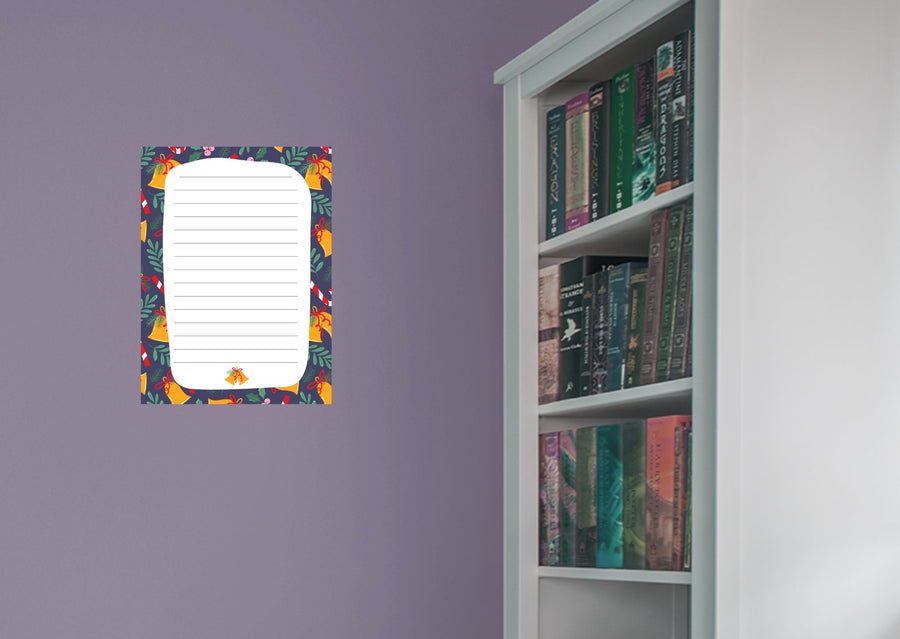 Christmas:  Jingle Bells Dry Erase        -   Removable     Adhesive Decal