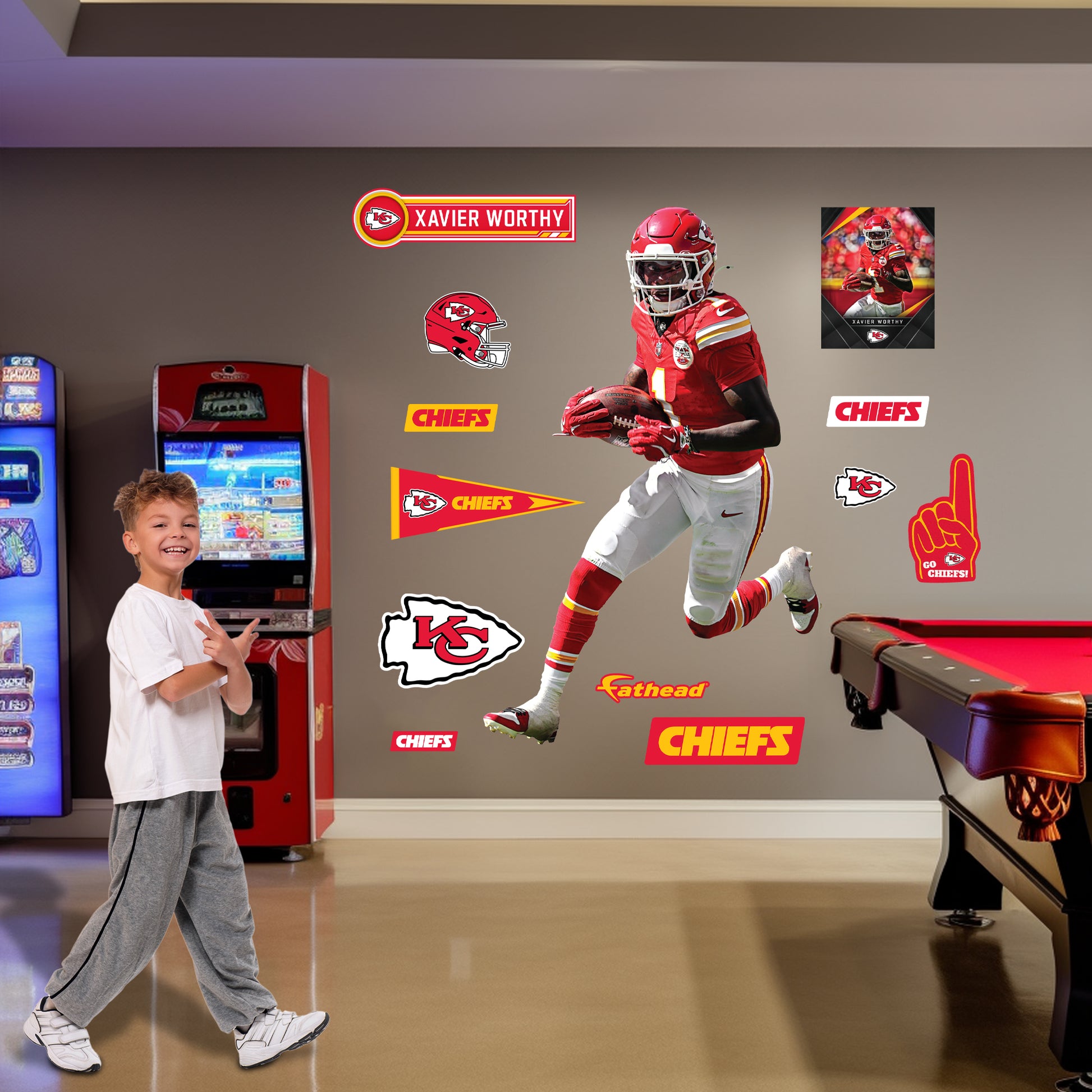 Life-Size Athlete +12 Decals  (49"W x 78"H) 