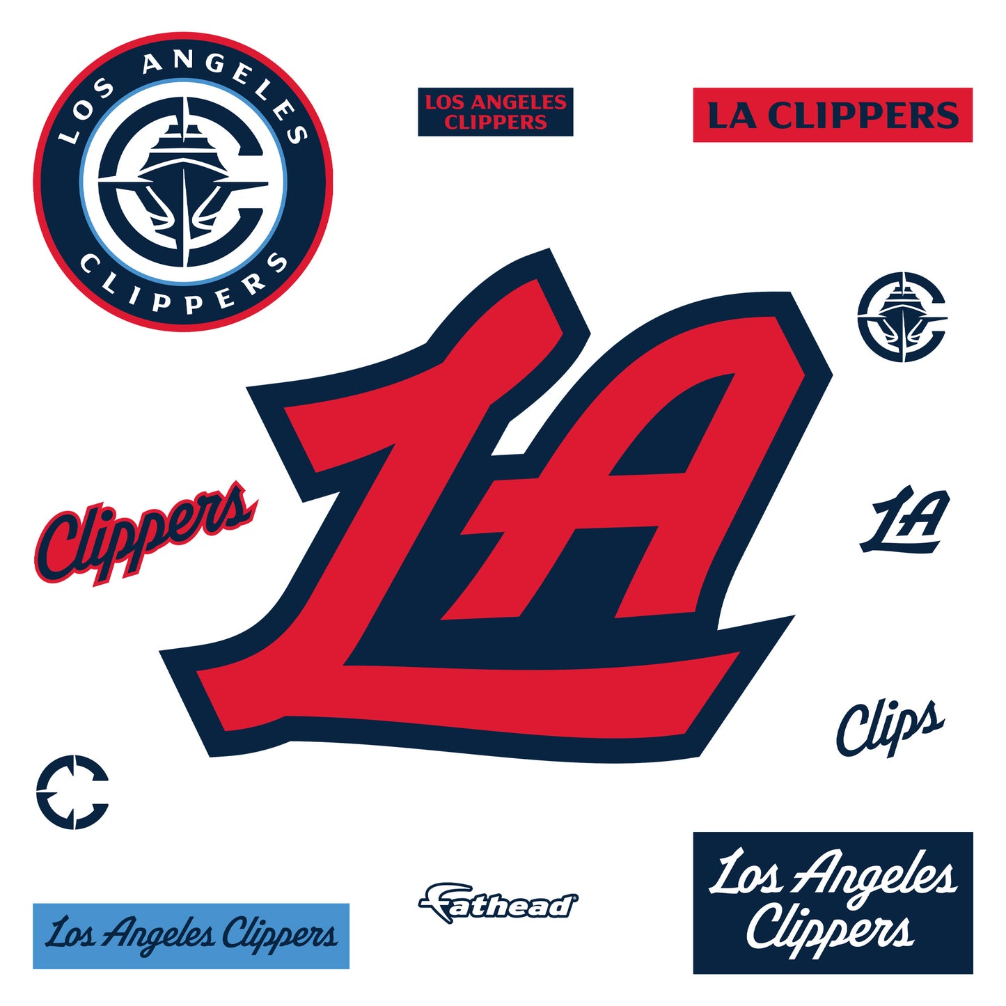 Giant Logo +11 Decals  (38.5"W x 29.5"H) 