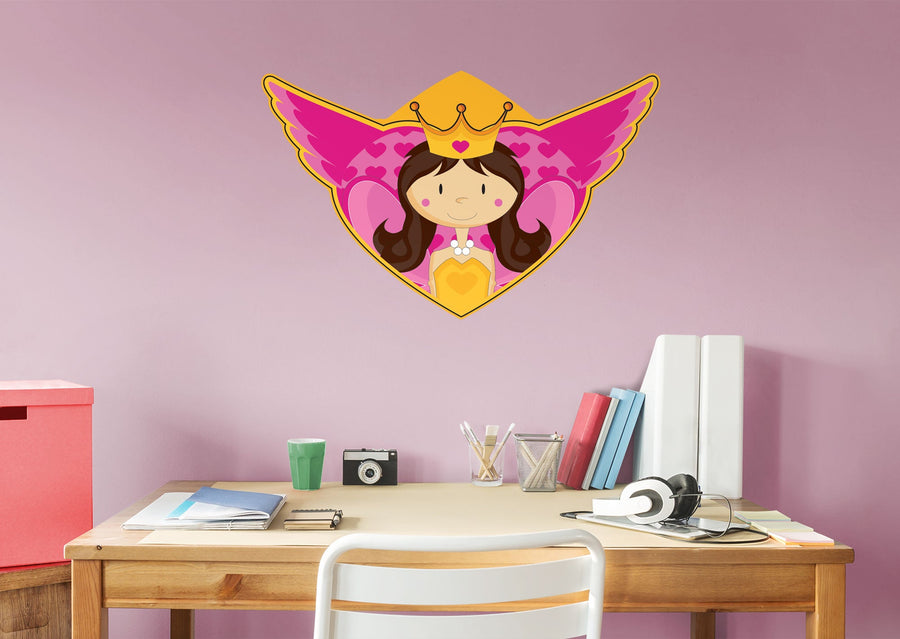 Nursery: Nursery Pink Wings Icon        -   Removable     Adhesive Decal