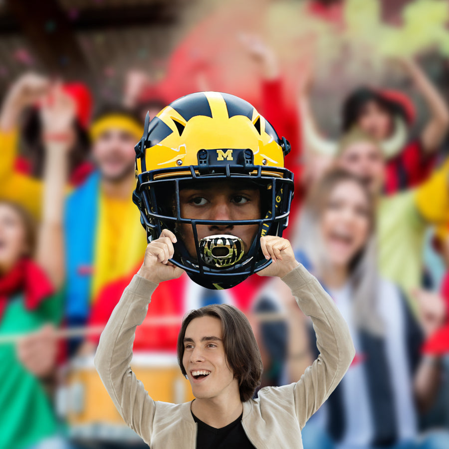 Donovan Peoples-Jones - Big Head - Official NCAA - Michigan Wolverines - Foam Core Cutout