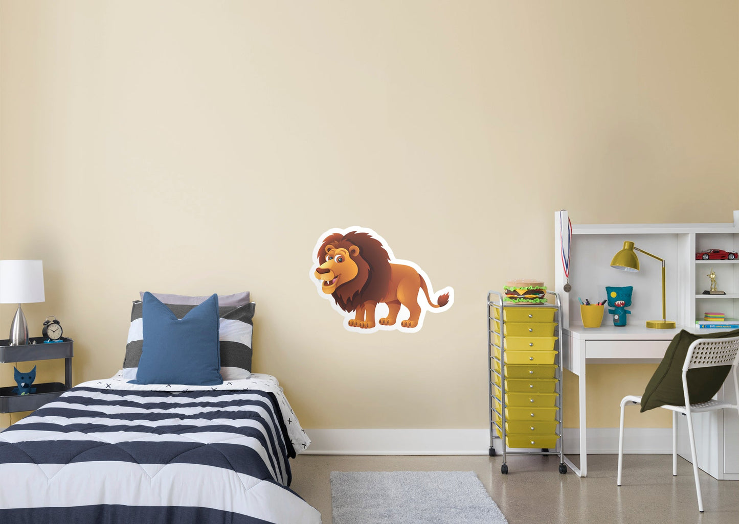 Jungle:  Lion Icon        -   Removable     Adhesive Decal