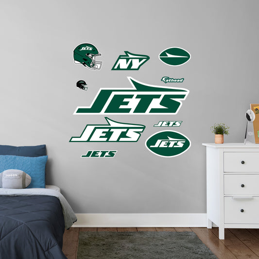 New York Jets:  Logo        - Officially Licensed NFL Removable     Adhesive Decal
