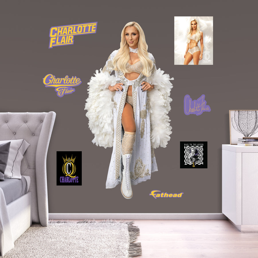 Charlotte Flair - RealBig Collection - Official WWE - Reusable Vinyl Wall Decals #2