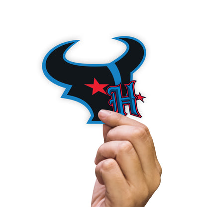 Houston Texans - 5 Logo Minis (Mixed Sizes) - Official NFL - Reusable Vinyl Decals #1