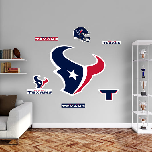Houston Texans:  2022 Logo        - Officially Licensed NFL Removable     Adhesive Decal