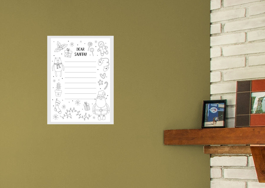 Christmas:  Mittens Dry Erase        -   Removable     Adhesive Decal