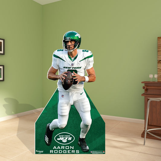 New York Jets: Aaron Rodgers Life-Size   Foam Core Cutout  - Officially Licensed NFL    Stand Out