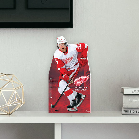 Detroit Red Wings: Moritz Seider   Mini   Cardstock Cutout  - Officially Licensed NHL    Stand Out