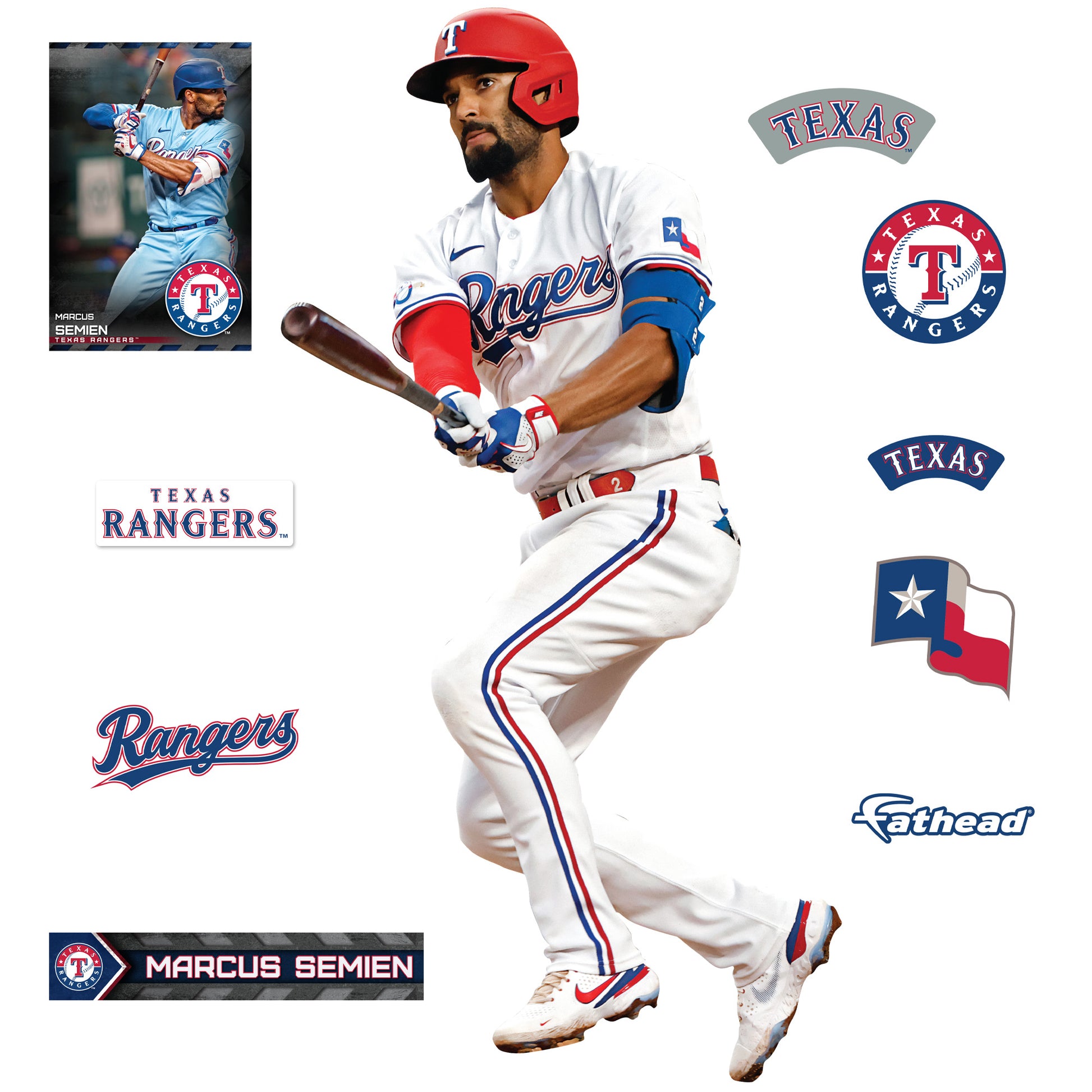 Texas Rangers: Marcus Semien 2023 - Officially Licensed MLB