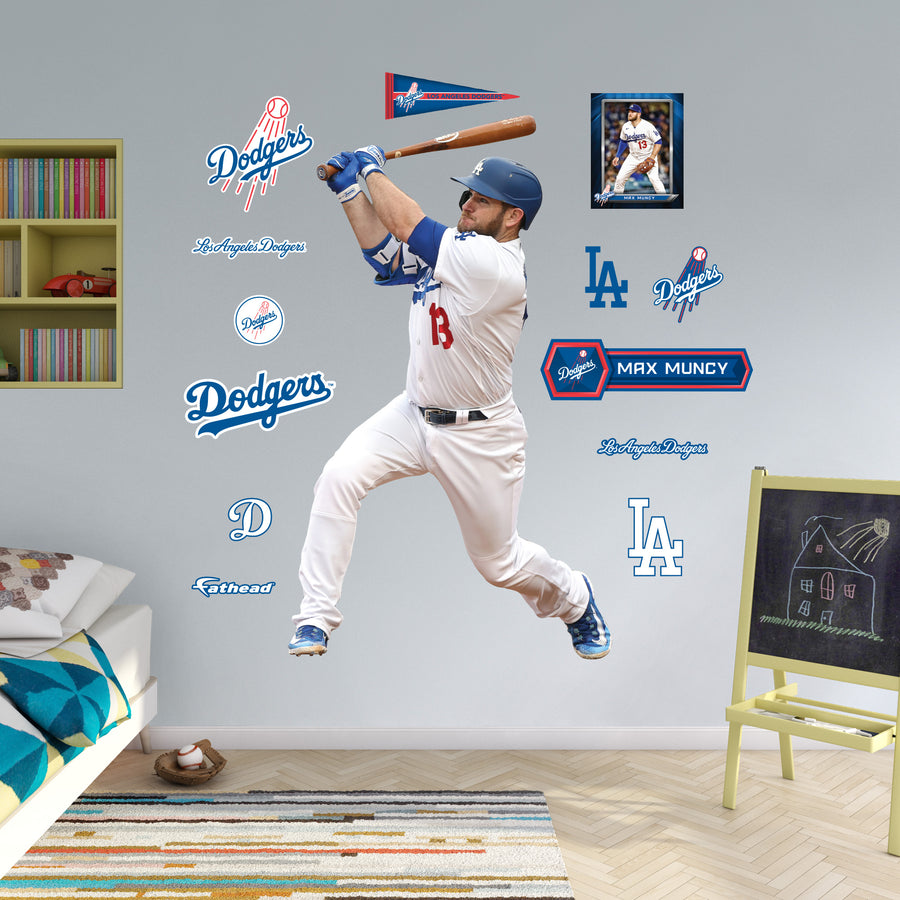 Max Muncy - RealBig Collection - Official MLB - Los Angeles Dodgers - Reusable Vinyl Wall Decals #3