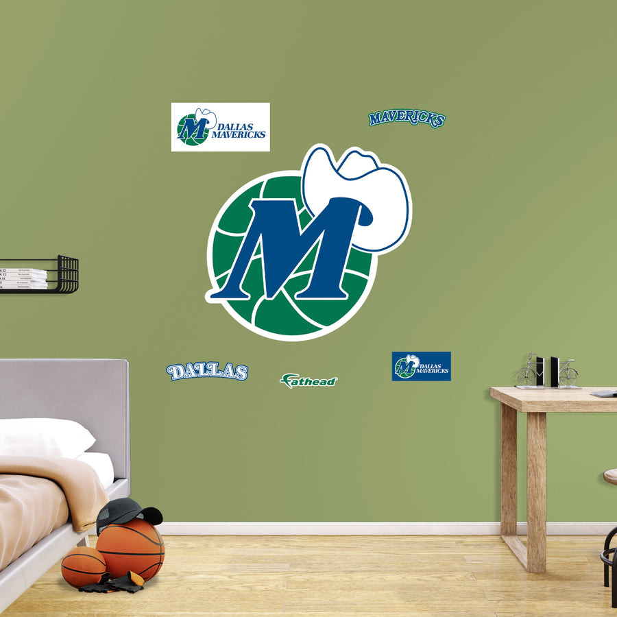 Dallas Mavericks - RealBig Classic Logo Collection - Official NBA - Reusable Vinyl Wall Decals #2