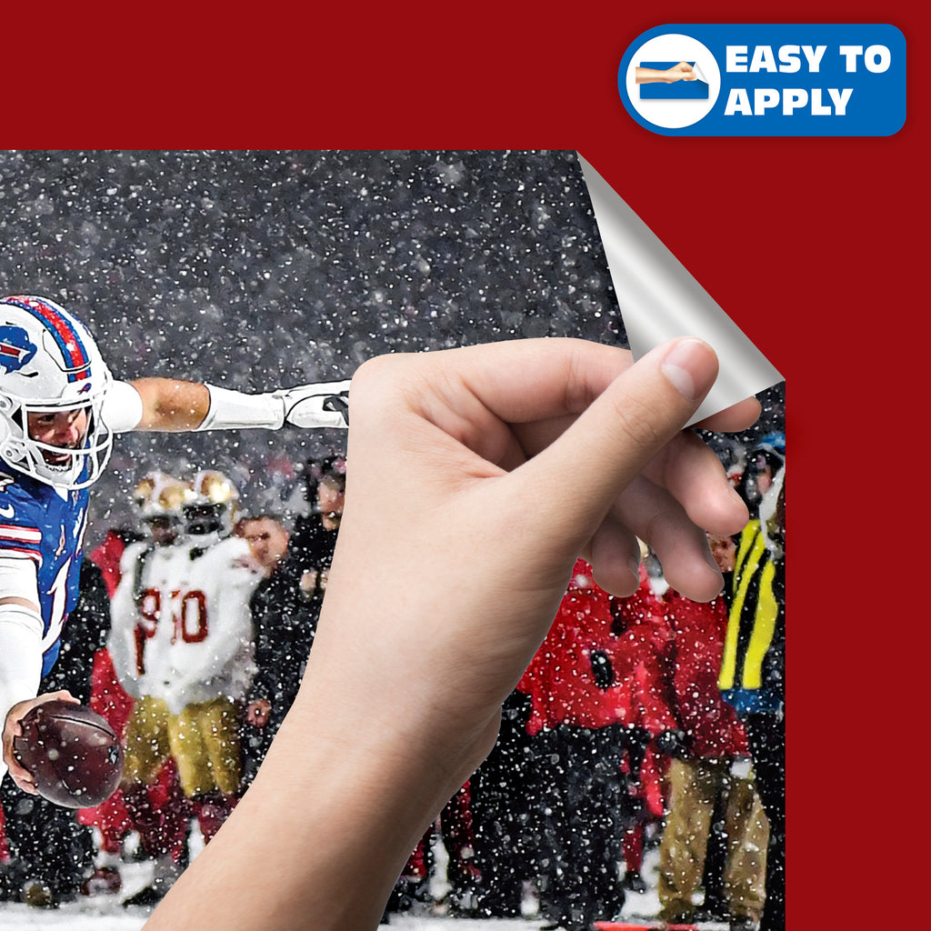 Diving Touchdown Background Josh Allen - Diving Touchdown - Peel & Stick Poster - Official NFL - B ...
