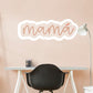 Mama Cursive Orange        - Officially Licensed Big Moods Removable     Adhesive Decal