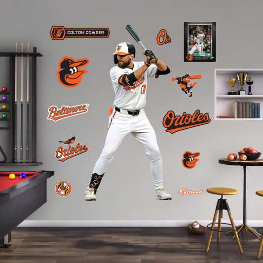 Baltimore Orioles: Colton Cowser         - Officially Licensed MLB Removable     Adhesive Decal