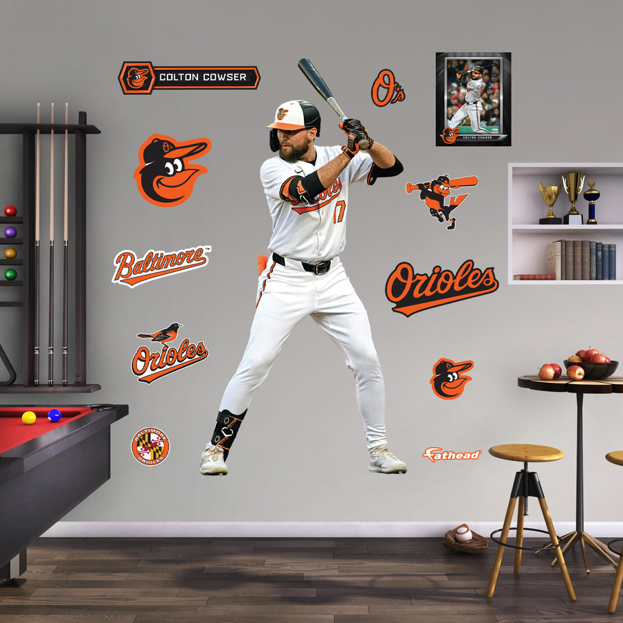 Colton Cowser - RealBig Collection - Official MLB - Baltimore Orioles - Reusable Vinyl Wall Decals