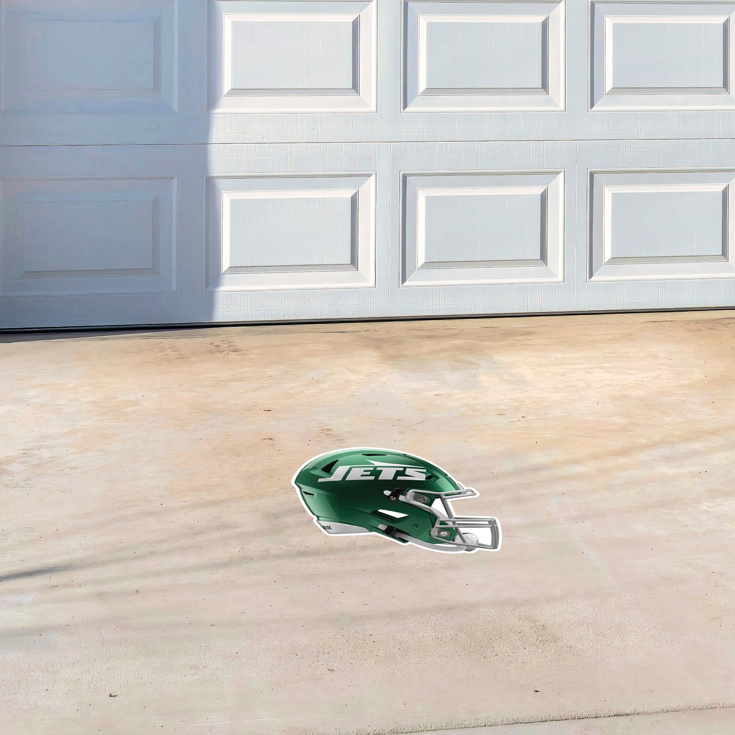 New York Jets - Helmet - Outdoor Floor Decal - Official NFL - Scratch Resistant Alumigraphics Grip