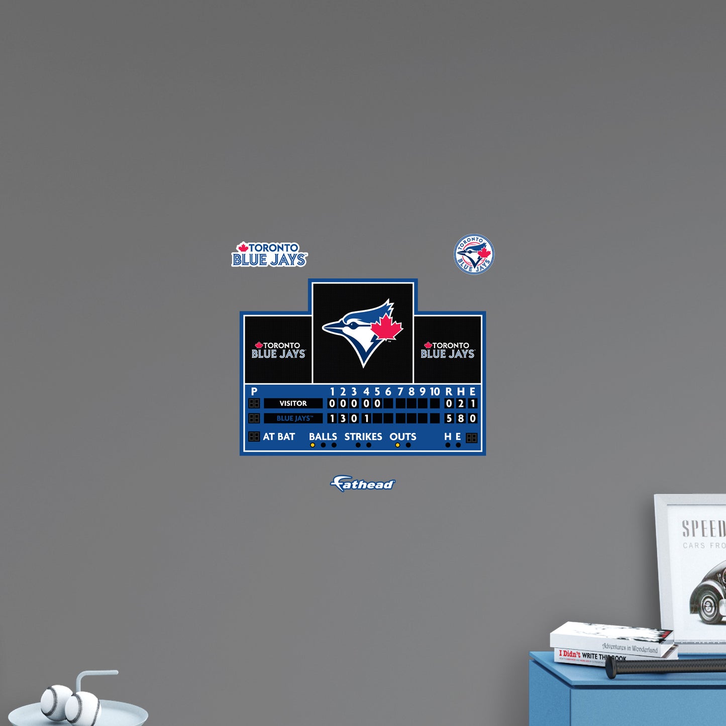 Toronto Blue Jays:  Scoreboard        - Officially Licensed MLB Removable     Adhesive Decal