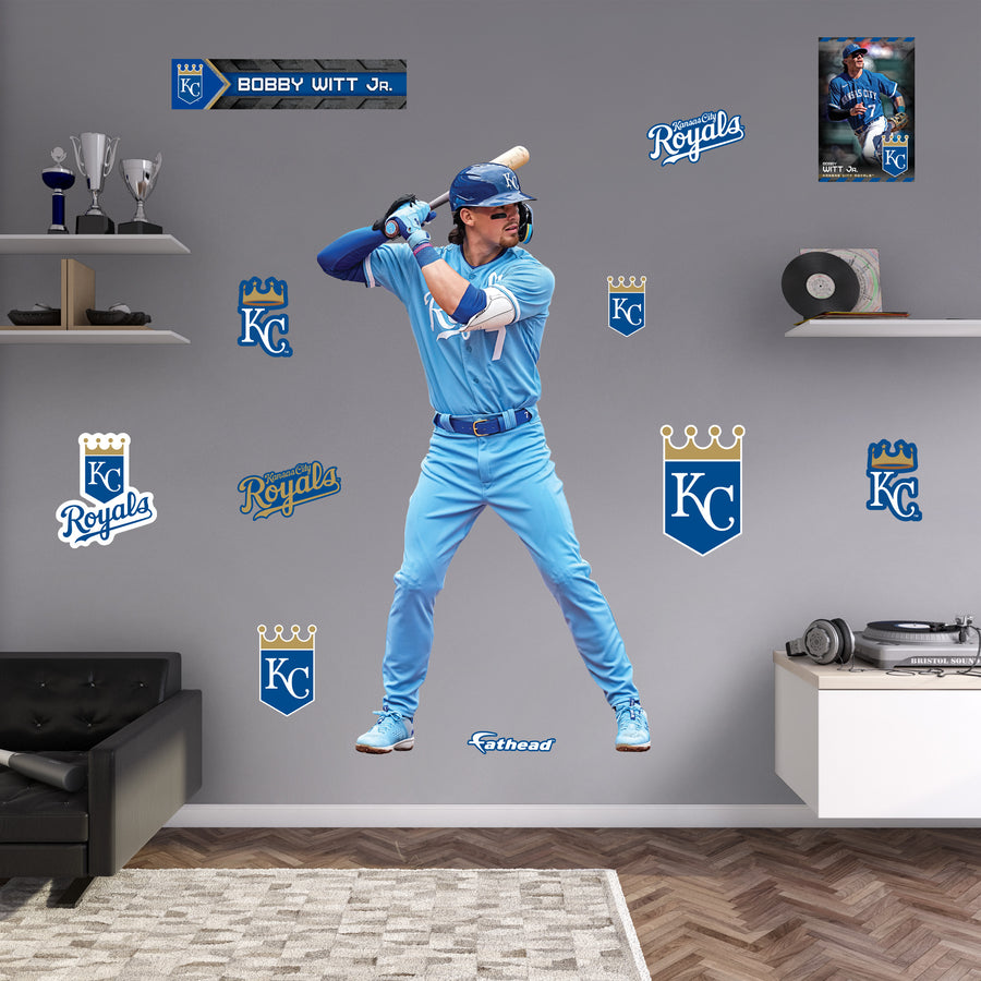 Bobby Witt Jr. - RealBig Collection - Official MLB - Kansas City Royals - Reusable Vinyl Wall Decals #2