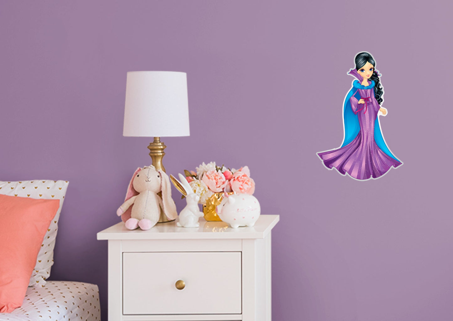 Nursery: Princess Fancy Princess Part Two Character        -   Removable Wall   Adhesive Decal