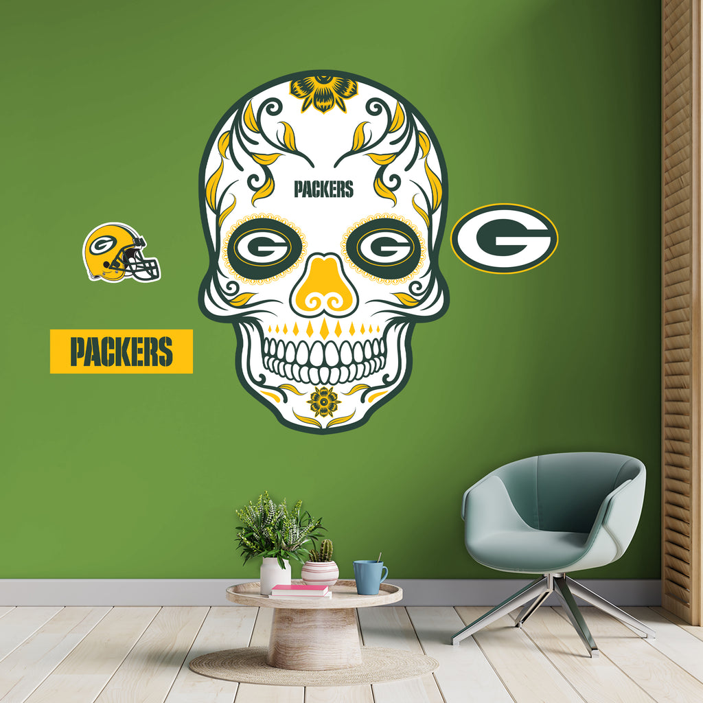 Nfl Skull Collection Green Bay Packers - RealBig Skull Collection - Official NFL - Reusable ...