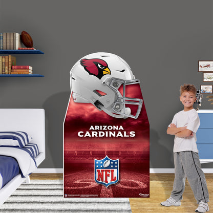 Arizona Cardinals:  Helmet Stand Out Life-Size   Foam Core Cutout  - Officially Licensed NFL    Stand Out