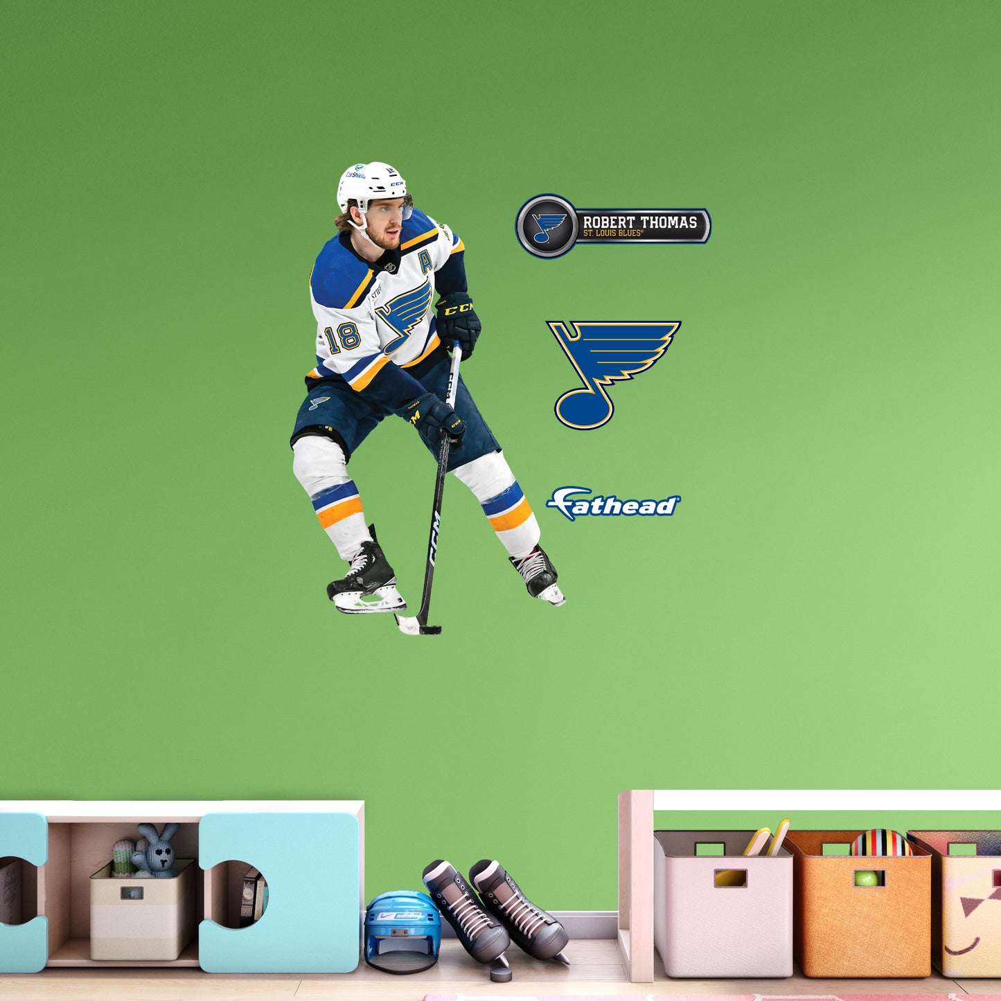 St. Louis Blues: Robert Thomas         - Officially Licensed NHL Removable     Adhesive Decal