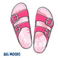 Sandals (Pink)        - Officially Licensed Big Moods Removable     Adhesive Decal
