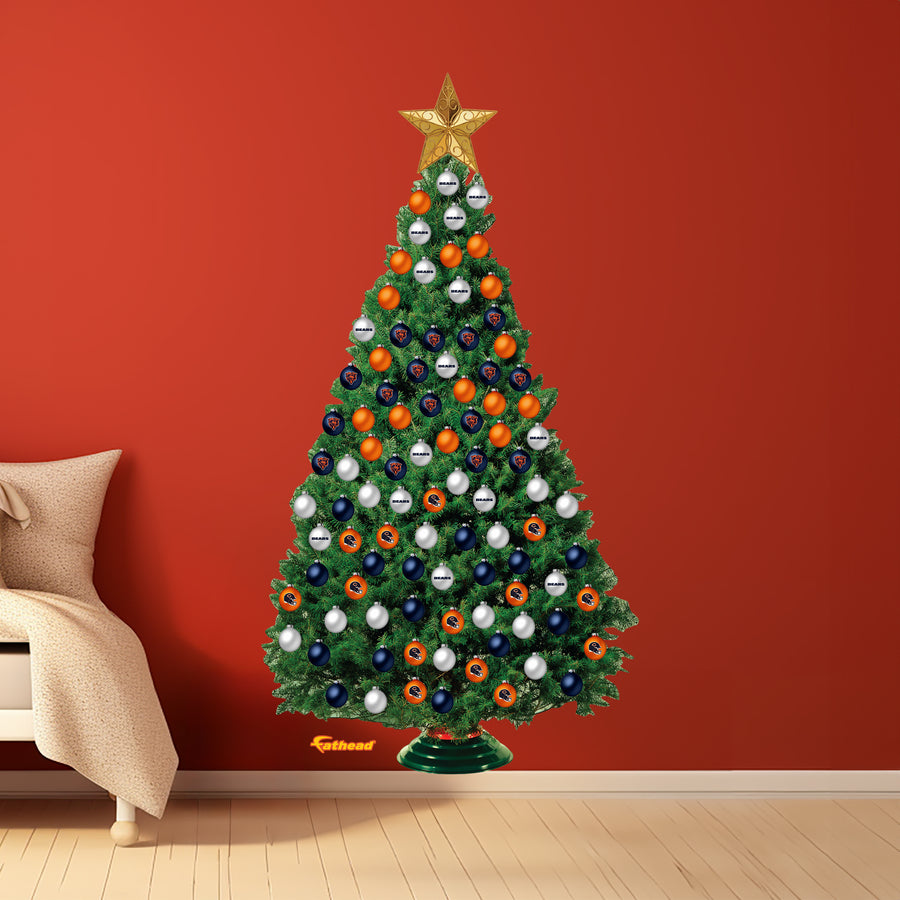 Chicago Bears - Decorate Your Own Christmas Tree - Official NFL - Reusable Vinyl Wall Decals