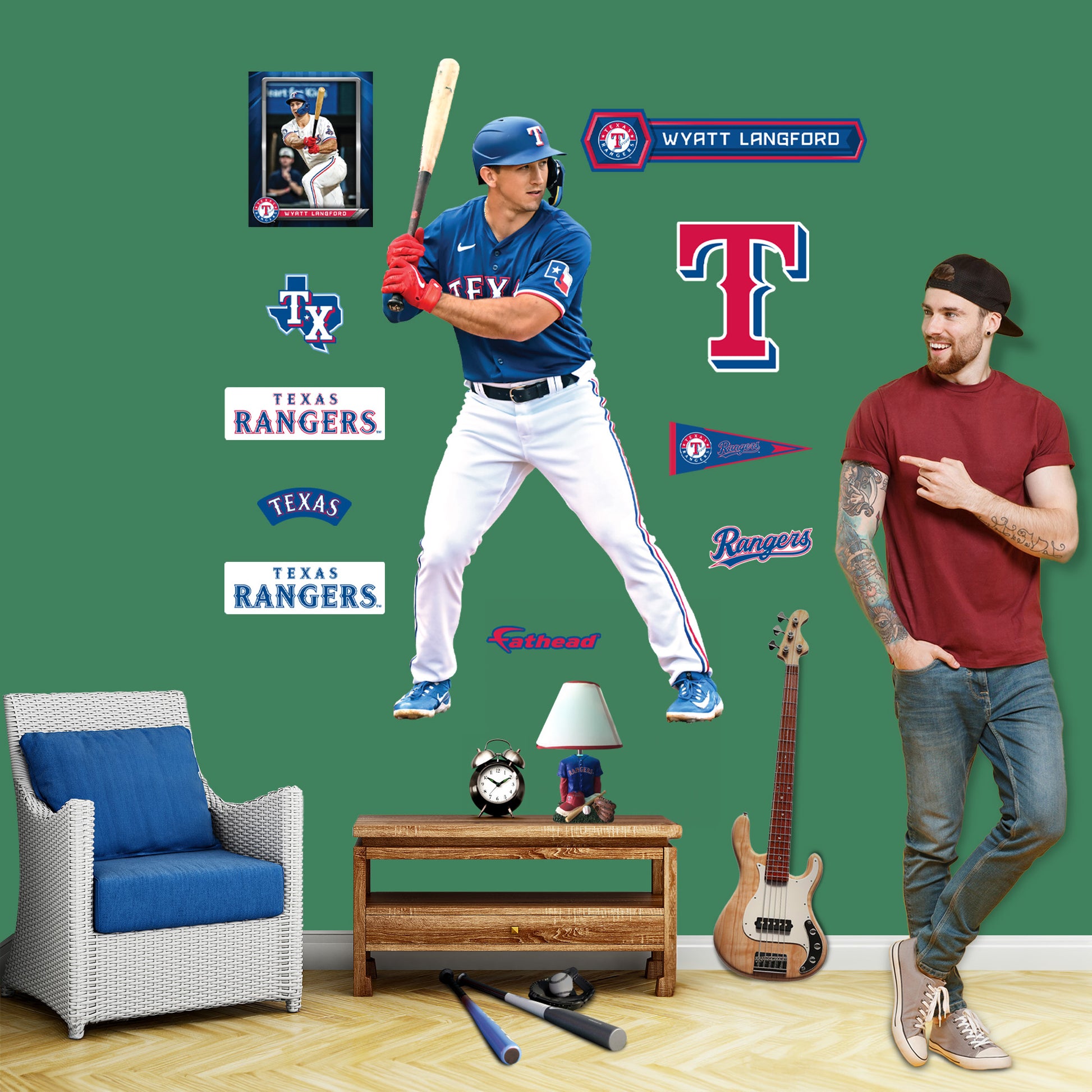 Life-Size Athlete +10 Decals  (44"W x 85"H) 