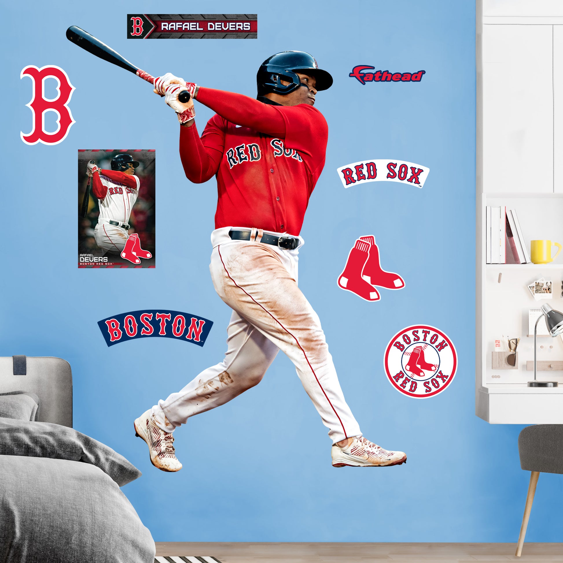 Boston Red Sox: Rafael Devers 2023 - Officially Licensed MLB Removable  Adhesive Decal