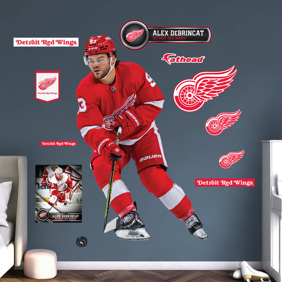 Alex DeBrincat - RealBig Collection - Official NHL - Detroit Red Wings - Reusable Vinyl Wall Decals