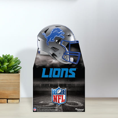 Detroit Lions:  Helmet  Mini   Cardstock Cutout  - Officially Licensed NFL    Stand Out